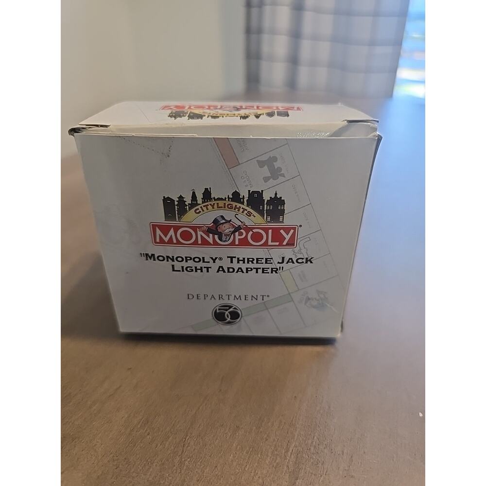 Department 56 Citylights Monopoly Three Jack Light Adapter, Used